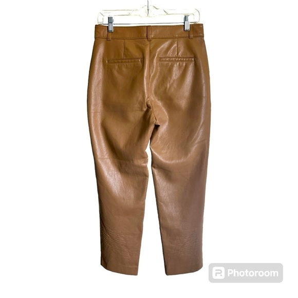 Aritzia Babatón Command Cropped Vegan Leather Pants size 8 - Picture 2 of 6